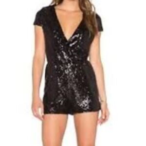 WYLDR Classic Black Sequins Romper small #black tie #sequins